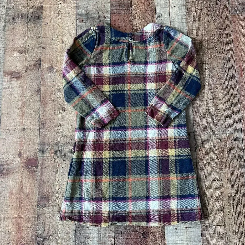 Anthem of the Ants green and blue plaid dress girl's 10